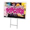 Signmission Gourmet Flavored Popc Yard & Stake outdoor plastic coroplast window, C-2436 Gourmet Flavored Popc C-2436 Gourmet Flavored Popc - alternate 1